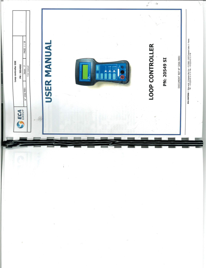 First page preview for Loop Controller 20549SI User Manual