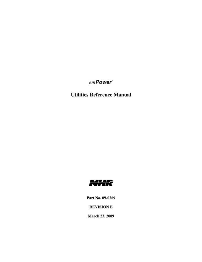 First page preview for emPower Utilities Reference Manual