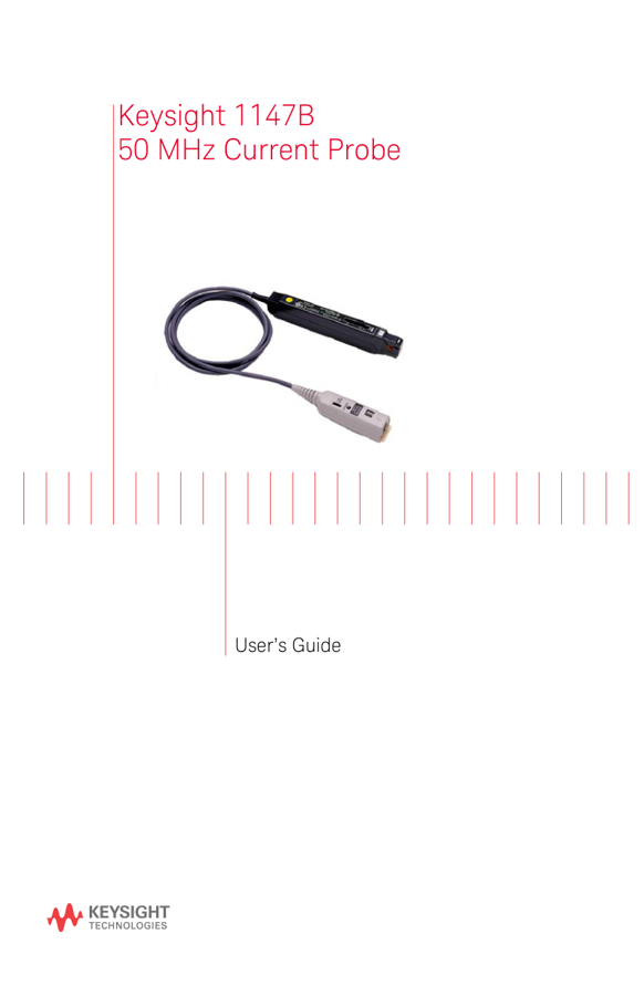 First page preview for User’s Guide Keysight 1147B 50 MHz Current Probe