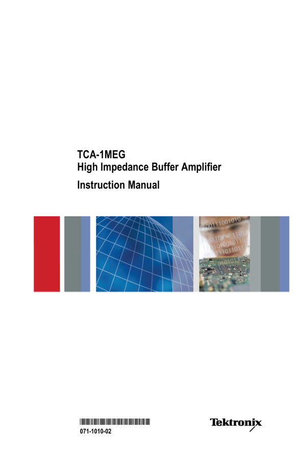 First page preview for TCA-1MEG High Impedance Buffer Amplifier ZZZ Instruction Manual