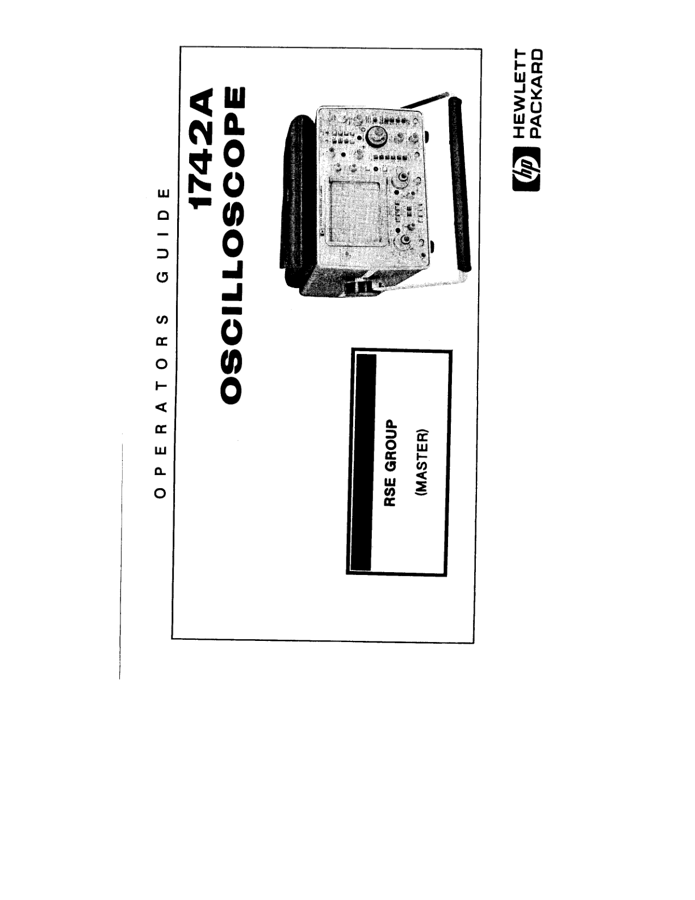 First page preview for 1742A Operator Guide