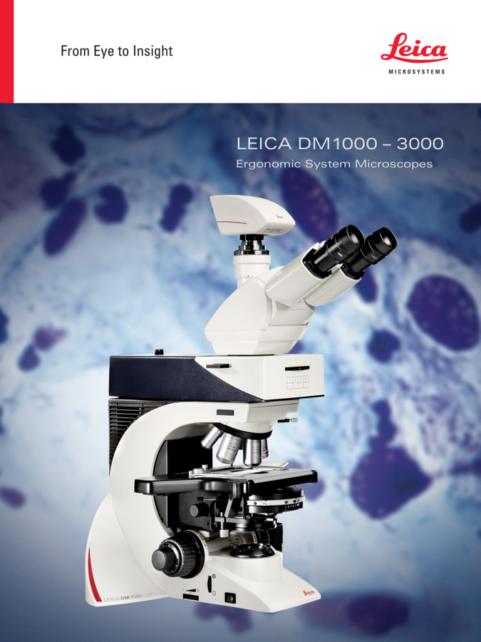 First page preview for DM1000 – 3000 Ergonomic System Microscopes